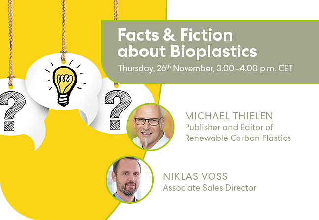 En este seminario web, eliminaremos el ruido, disiparemos las medias verdades y le presentaremos datos fiables sobre los bioplásticos. No se pierda esta oportunidad de mejorar sus conocimientos y tomar decisiones con conocimiento de causa.