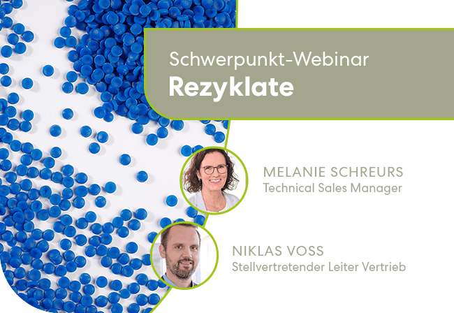 Schauen Sie sich unsere Schwerpunkt Webinar „Rezyklat im Fokus: Vom Abfall zum Werkstoff“ an und entdecken Sie die verschiedenen Arten von Rezyklaten! Erfahren Sie den Unterschied zwischen Post-Industrial Rezyklat (PIR) und Pre-Consumer Rezyklat (PCR) sowie die Methoden zur Gewinnung dieser wertvollen Rohstoffe. Unsere Experten präsentieren Ihnen mögliche Anwendungsgebiete für Rezyklate und klären auf, wo deren Einsatz nicht möglich oder erlaubt ist.