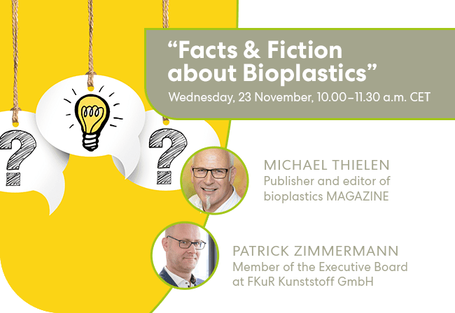 There are many myths surrounding bioplastics. Unfortunately, misconceptions and outdated data persist. In this webinar, we will dispel half-knowledge and provide solid, tangible facts.